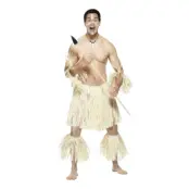 Zulu Krigare Maskeraddräkt