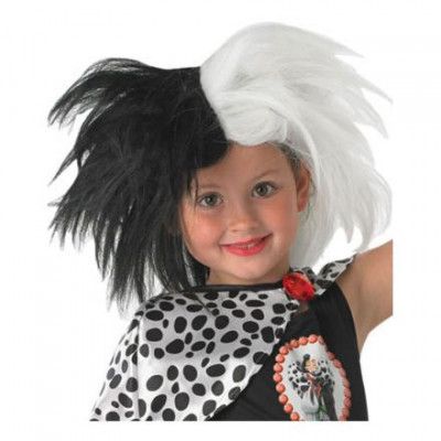 Cruella De Vil Barn Peruk - One size