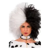 Cruella Svart/Vit Peruk - One size