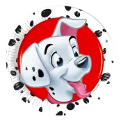 Papperstallrikar 101 Dalmatiner - 23 cm