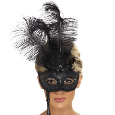 20-tals Ögonmask Med Fjädrar
