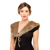 20-tals Deluxe Fejk Pälskrage