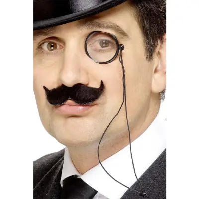 20-tals Monockel Svart