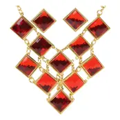 20-tals Ruby Smyckesset