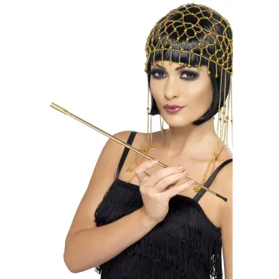 Cigaretthållare Utdragbar Guld 20-tal