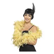 Fjäderboa 80 gram - Gul