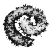 Fjäderboa Vit/Svart