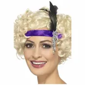 Pannband Lila 20-tal