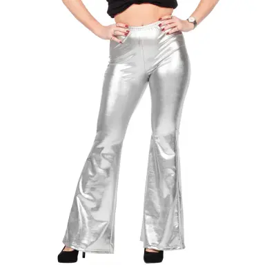 70-tals Byxor Dam Silver Metallic - 46
