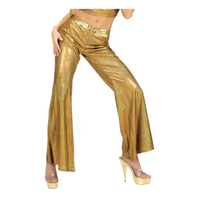 70-tals Byxor Guld Holografiska - Medium