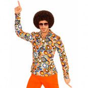 70 Tals Disco Bubblor Kostymskjorta till Man