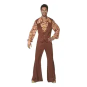70-tals Dress Fruity Herr Maskeraddräkt - Small