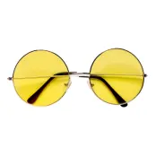 70-tals Glasögon Hippie Gul