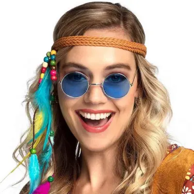 70-tals Glasögon John Lennon Blå