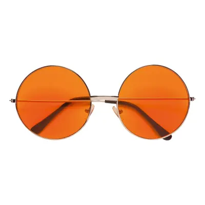 70-tals Glasögon Runda Stora - Orange