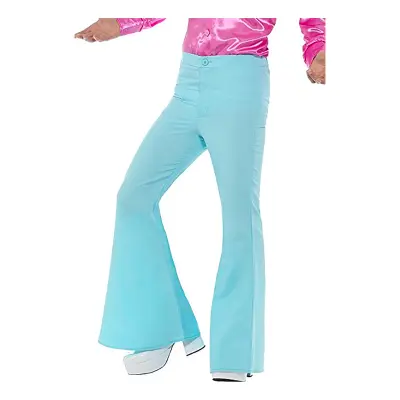 70-tals Herrbyxor Ljusblå - Medium