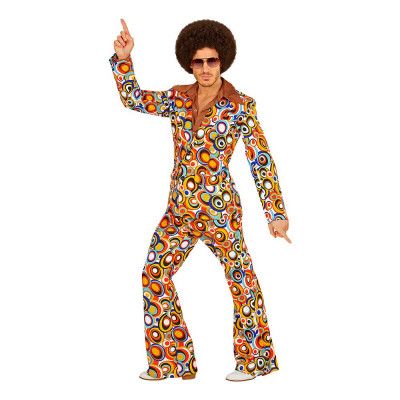 70-tals Herrkostym Disco Bubbles Maskeraddräkt - X-Large