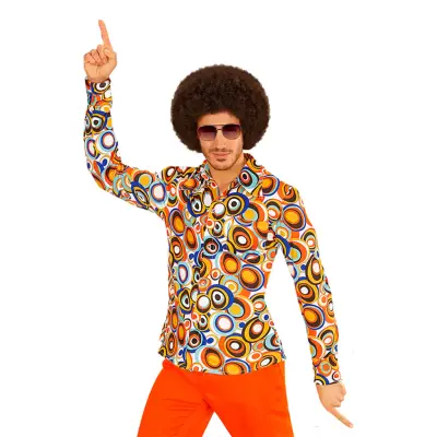 70-tals Herrskjorta Bubbles - Large/X-Large