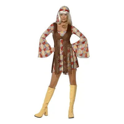 60-tals Hippie Maskeraddräkt - Small