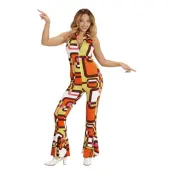 70-tals Jumpsuit Dam Maskeraddräkt - X-Small