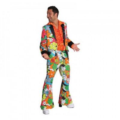 70-tals Kostym Blommor Maskeraddräkt