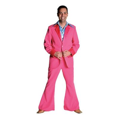 70-tals Kostym Rosa Maskeraddräkt - Small