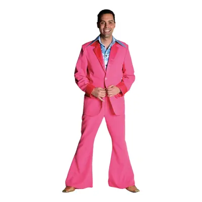 70-tals Kostym Rosa Maskeraddräkt - Small