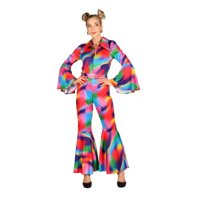 70-tals Neon Bomb Jumpsuit Maskeraddräkt - Medium