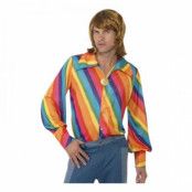 70-tals Regnbågsfärgad Skjorta