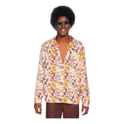 70-tals Skjorta Herr Deluxe - Small/Medium