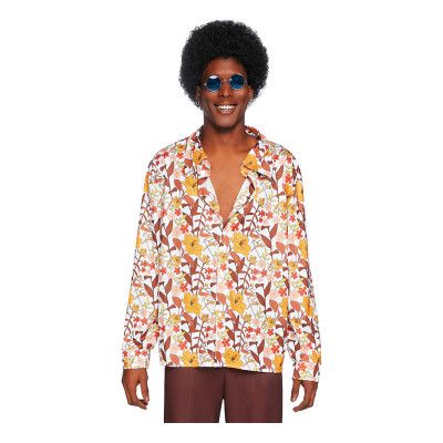 70-tals Skjorta Herr Deluxe - Small/Medium