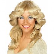 Blond 70-Tals ABBA Agnetha Discoperuk med Vågor