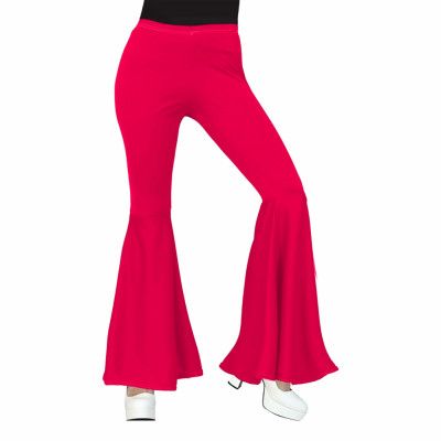 Röda 70-tals Byxor Dam - One size