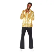 Satinskjorta Guld - Small