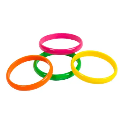 80-tals Armband Neonfärgade - 4-pack