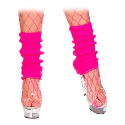 80-tals Benvärmare Neonrosa - One size