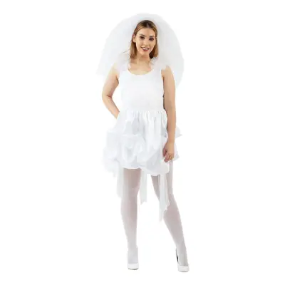 80-tals Brudklänning Maskeraddräkt - Medium