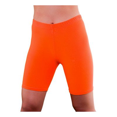 80-tals Cykelbyxor Neonorange - X-Small/Small