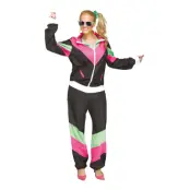 80-tals Damoverall Maskeraddräkt - Medium/Large