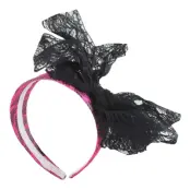 80-tals Diadem med Spetsfluga - One size