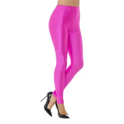 80-tals Disco Spandex Leggings Rosa - Large