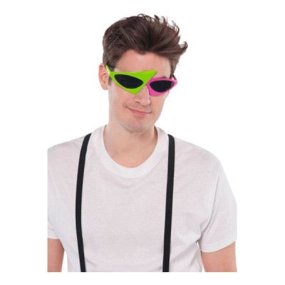 80-tals Grön/Rosa Glasögon