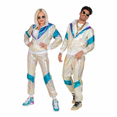 80-tals Holographic Träningsoverall - Small