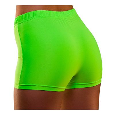 80-tals Hotpants Neongröna - Medium/Large