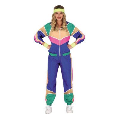 80-tals Träningsoverall Dam Maskeraddräkt - Small