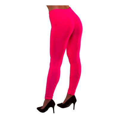 80-tals Leggings Neonrosa - X-Small/Small