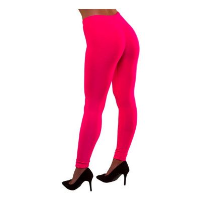 80-tals Leggings Neonrosa - Medium/Large