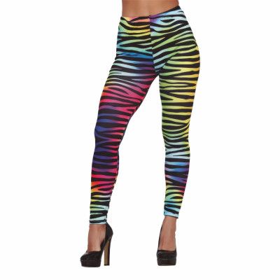 80-tals Leggings Tigermönster - Medium