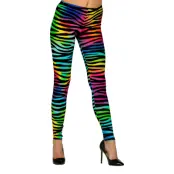 80-tals Leggings Zebramönstrad - Small/Medium