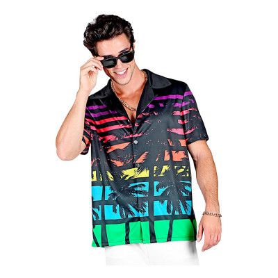 80-tals Miamiskjorta Herr - X-Large